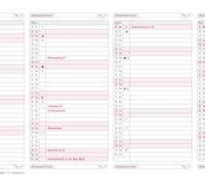 CHRONOPLAN Kalendereinlage 2024 Midi Jahresplan