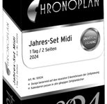 CHRONOPLAN Kalendereinlage 2024 Midi 1 Tag/2 Seiten