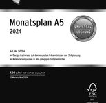 CHRONOPLAN Kalendereinlage 2024 A5 Monatsplan