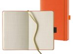 Lediberg Notizbuch ca. DIN A5 kariert, 240 Seiten orange