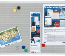 FRANKEN Magnetpinnwand 90,0 x 60,0 cm silber