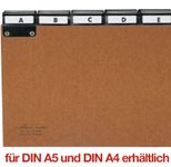 DURABLE Karteikartenregister A-Z braun für DIN-A5-Karteikästen