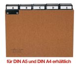 DURABLE Karteikartenregister A-Z braun für DIN-A5-Karteikästen