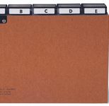 DURABLE Karteikartenregister A-Z braun für DIN-A5-Karteikästen