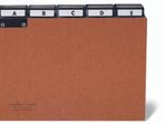 DURABLE Karteikartenregister A-Z braun für DIN-A4-Karteikästen