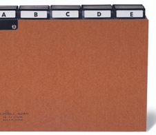 DURABLE Karteikartenregister A-Z braun für DIN-A4-Karteikästen