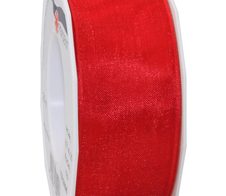 PRÄSENT Geschenkbänder 40 mm x 25 m rot