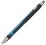 Schneider Kugelschreiber Epsilon schwarz/cyan, Schreibfarbe: blau