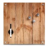 Zeller Glas-Magnettafel 40,0 x 40,0 cm Wood