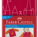 FABER-CASTELL unisex Kinder Malschürze rot/orange