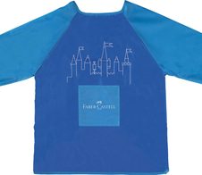 FABER-CASTELL unisex Kinder Malschürze blau
