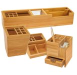 WEDO Schreibtisch-Organizer 31,8 x 6,8 x 6,0 cm braun