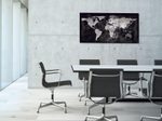 SIGEL Glas-Magnettafel 91,0 x 46,0 cm World-Map