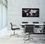 SIGEL Glas-Magnettafel 91,0 x 46,0 cm World-Map
