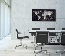 SIGEL Glas-Magnettafel 91,0 x 46,0 cm World-Map