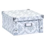 Zeller Aufbewahrungsbox vintage 9,6 l - 26,0 x 31,0 x 14,0 cm weiß, vintage