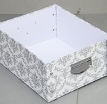 Zeller Aufbewahrungsbox vintage 19,2 l - 33,0 x 40,0 x 17,0 cm weiß, vintage