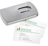 SIGEL Visitenkartenetui 101 x 11 x 60 mm silber