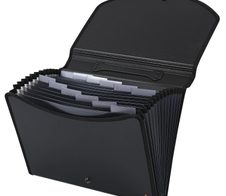 Exacompta Fächermappe DIN A4 13-Fach  rauchgrau