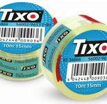 TIXO Klebefilm 15 mm  x 10 m transparent