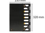 Exacompta Ordnungsmappe DIN A4 9-Fach  schwarz