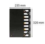 Exacompta Ordnungsmappe DIN A4 9-Fach  schwarz