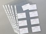 LEITZ Visitenkartenhüllen DIN A4 0.1 mm glasklar