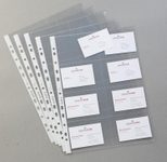 LEITZ Visitenkartenhüllen DIN A4 0.1 mm glasklar