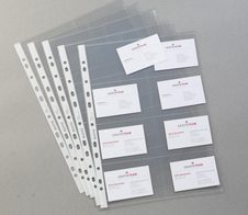 LEITZ Visitenkartenhüllen DIN A4 0.1 mm glasklar