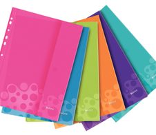 LEITZ Prospekthüllen DIN A4 0.2 mm farbsortiert