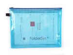 FolderSys Reißverschlussbeutel A4 blau