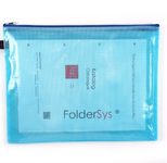 FolderSys Reißverschlussbeutel A4 blau