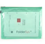 FolderSys Reißverschlussbeutel A4 grün