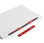 HASenPfeil ® 1 Heftstreifen  für DIN A4 rot