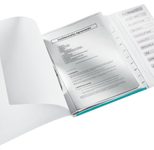 LEITZ Ordnungsmappe DIN A4 12-Fach  eisblau