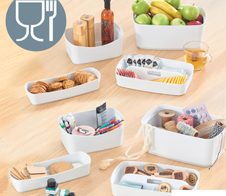 LEITZ Aufbewahrungsbox 18,0 l - 38,5 x 31,8 x 19,8 cm perlweiß/grau