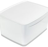 LEITZ Aufbewahrungsbox 18,0 l - 38,5 x 31,8 x 19,8 cm perlweiß/grau