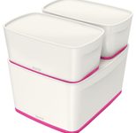 LEITZ Aufbewahrungsbox 18,0 l - 38,5 x 31,8 x 19,8 cm perlweiß/pink