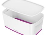 LEITZ Aufbewahrungsbox 5,0 l - 31,8 x 19,1 x 12,8 cm perlweiß/pink