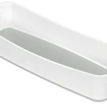 LEITZ Aufbewahrungsbox 0,6 l - 30,7 x 10,5 x 5,5 cm perlweiß/grau