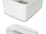 LEITZ Aufbewahrungsbox 0,6 l - 30,7 x 10,5 x 5,5 cm perlweiß/grau