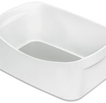 LEITZ Aufbewahrungsbox 3,0 l - 24,6 x 16,0 x 9,8 cm perlweiß/grau