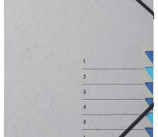 PAGNA Ordnungsmappe DIN A4 7-Fach  grau