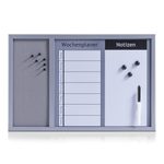 Zeller Whiteboard-Pinnwand 60,0 x 40,0 cm Kork/Whiteboard grau/weiß
