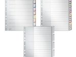 LEITZ Ordnerregister Vollformat, Überbreite blanko DIN A4