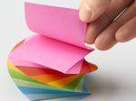 folia Notizzettel geleimt 5.5 cm  x 5.5 cm farbsortiert