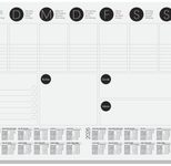 SIGEL Schreibtischunterlage 42,0 x 29,7 cm schwarz/weiß