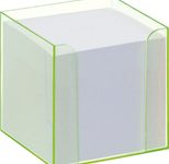 folia Zettelbox transparent grün inkl. 800 Notizzettel