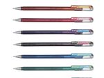 Pentel Dual Metallic Gelschreiber 0.5 mm, Schreibfarbe: Silber