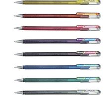 Pentel Dual Metallic Gelschreiber 0.5 mm, Schreibfarbe: Silber